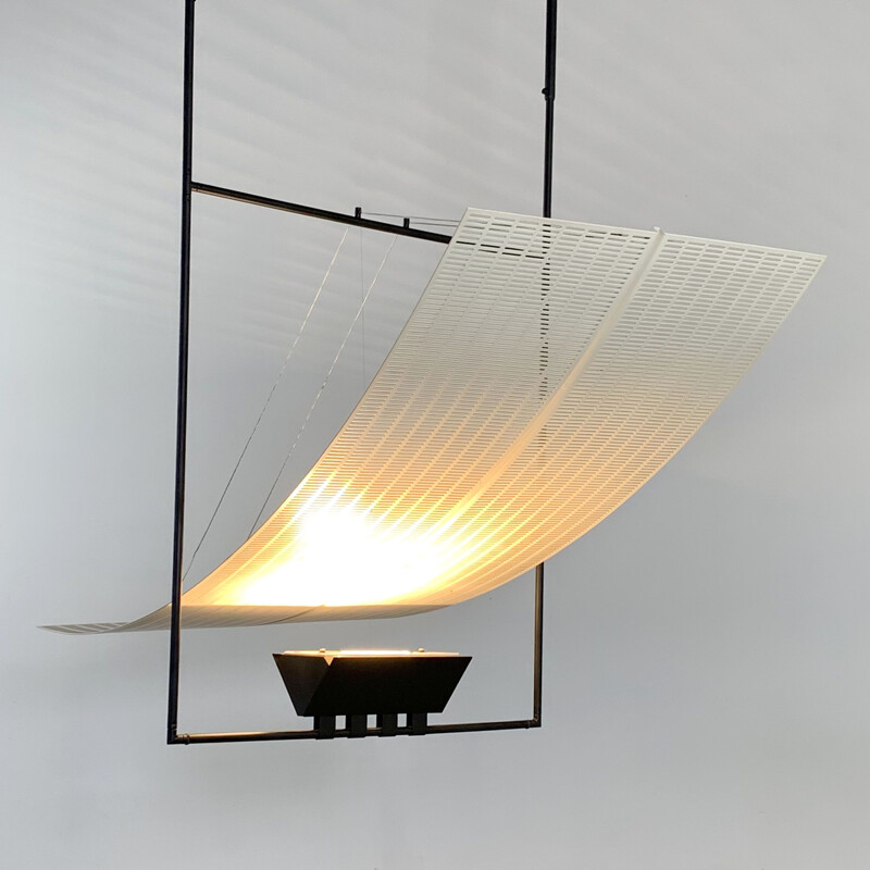 Zefiro vintage hanging lamp by Mario Botta for Artemide, 1980s