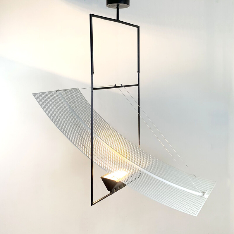 Vintage Zefiro hanging lamp by Mario Botta for Artemide, 1980s