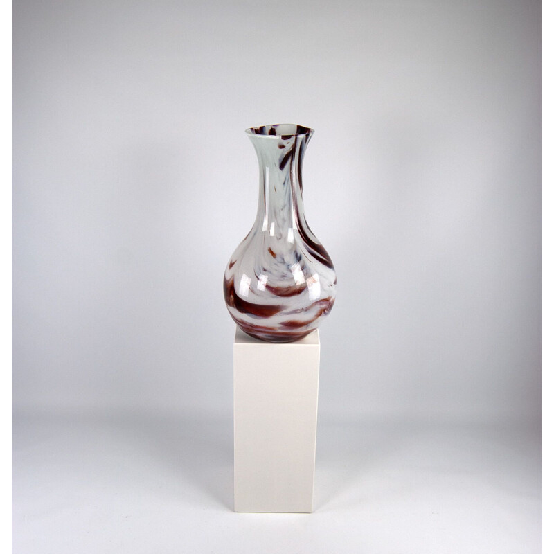 Vase XXL vintage par Carlo Moretti pour Opaline Florence, 1970