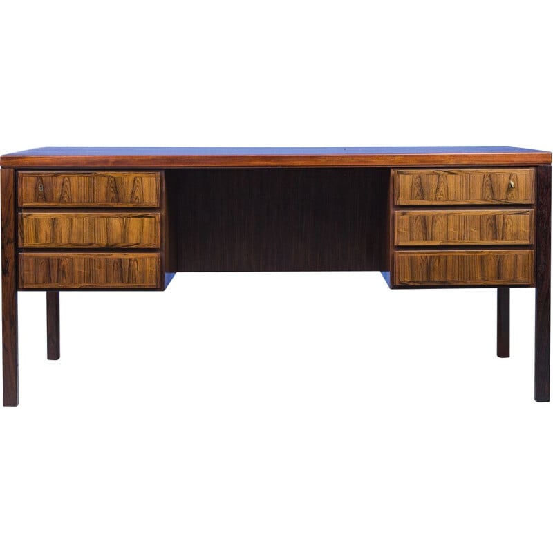 Vintage rosewood model 77 desk by Omann Jun, 1960s