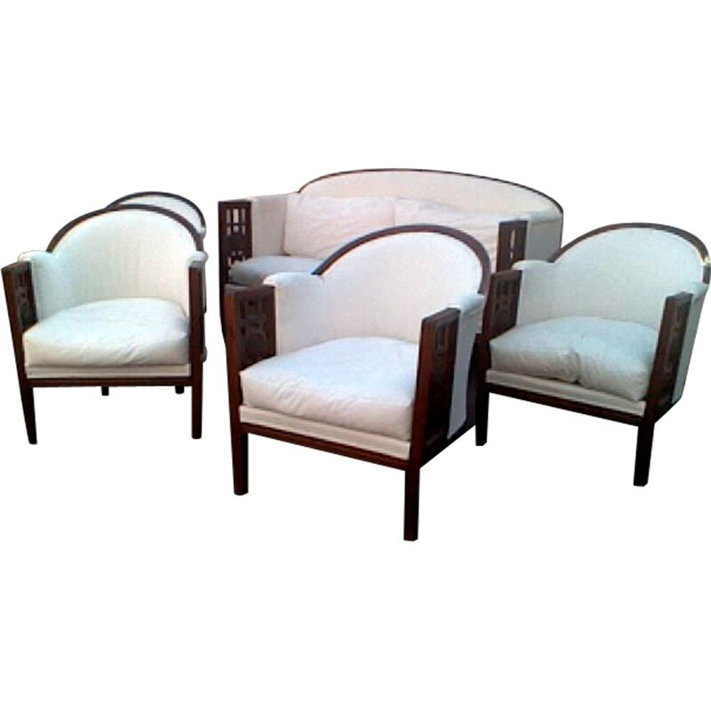 Vintage living room set by Paul Follot