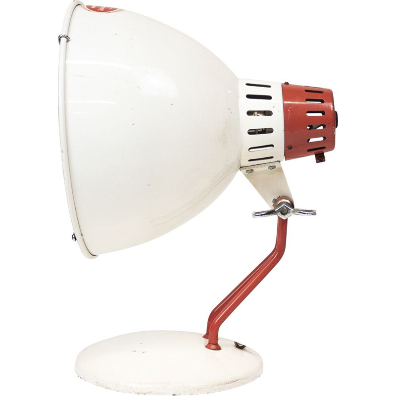 lampe industrielle convertie en lampe chauffante par Pifco, 1960