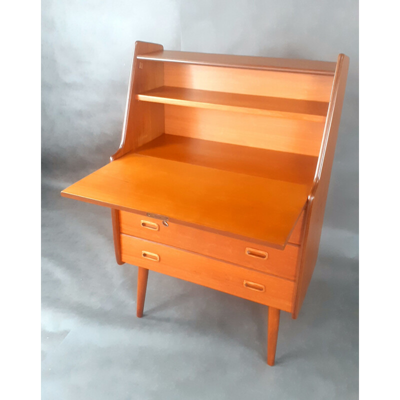 Norwegian vintage scandinavian teak desk, 1960s