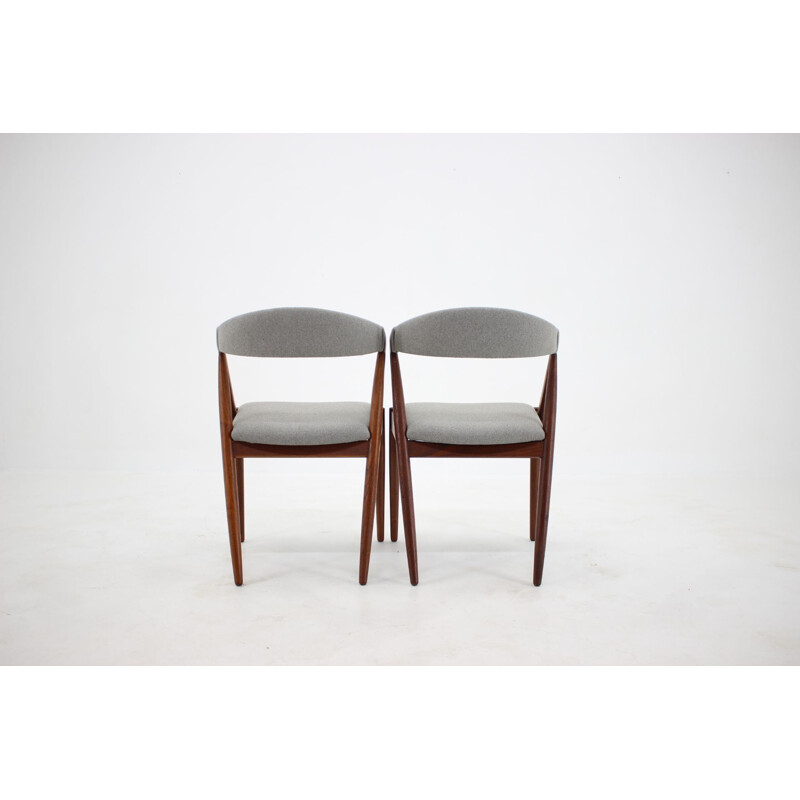 Set of 4 vintage teak dining chairs model 31 by Kai Kristiansen for Shou Andersen, Denmark 1960s