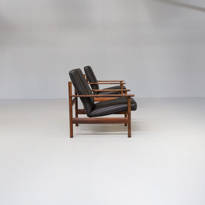 Pair of vintage lounge chair model 1001 by Sven Ivar Dysthe for Dokka Mobler, 1960s