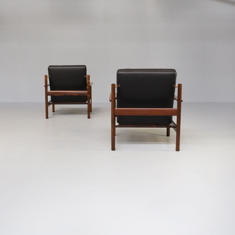 Par de cadeiras lounge vintage modelo 1001 de Sven Ivar Dysthe para Dokka Mobler, 1960