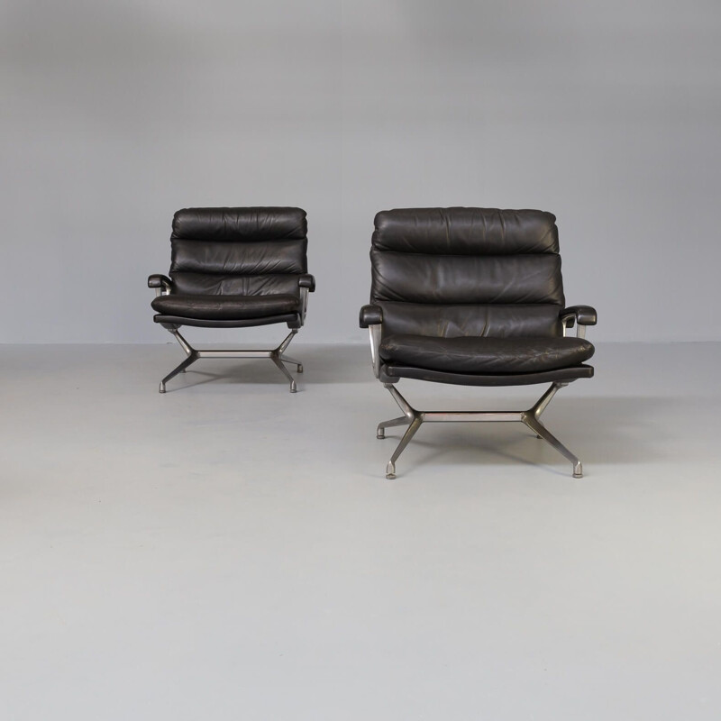 Pair of vintage armchairs by Paul Tuttle for Strässle International, 1960s