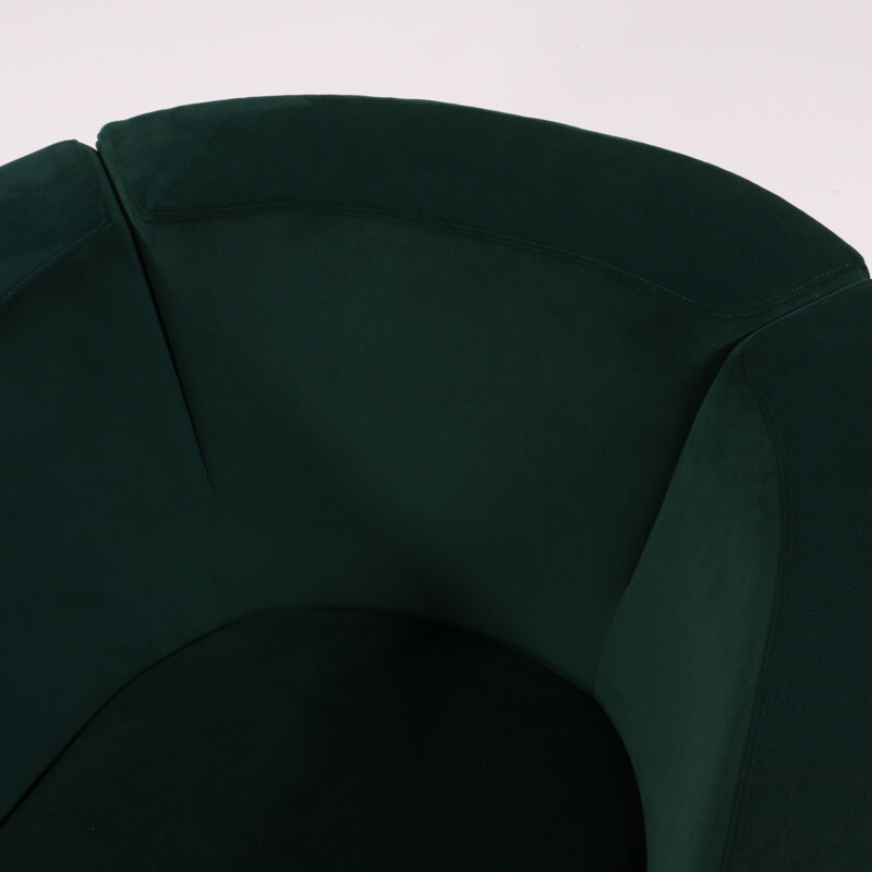 Vintage green tulip armchair by Jeffrey Bernett for B&B Italia, 2000s