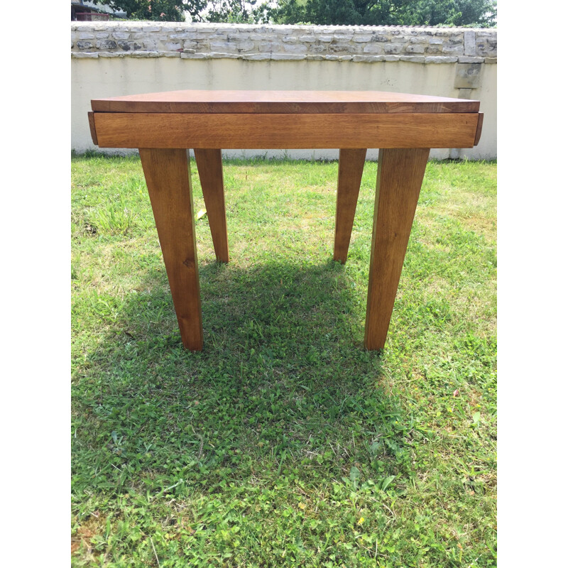 Vintage oak table by Rene Gabriel
