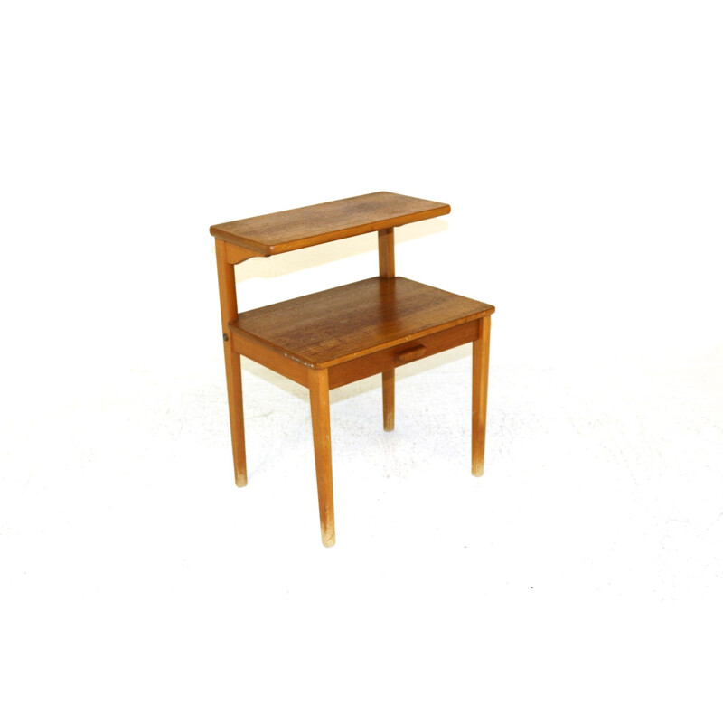 Vintage teak bedside table, Sweden 1960