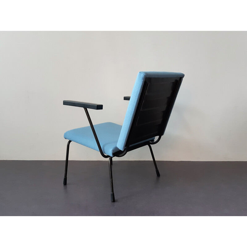 Par de cadeiras de lounge vintage modelo 415 de Wim Rietveld para Gispen, holandês 1950