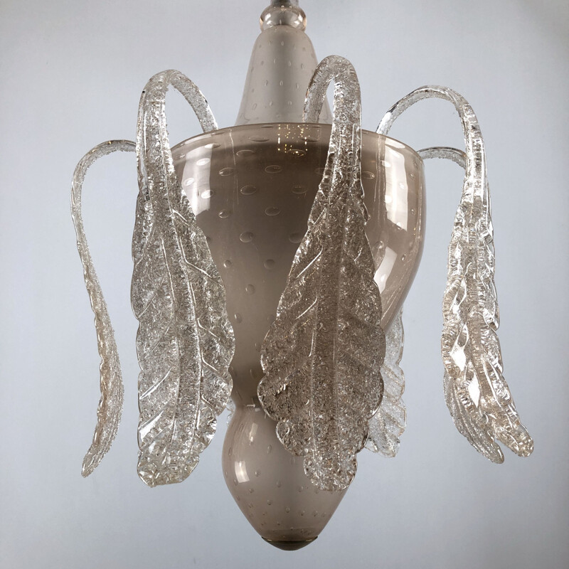 Mid-century pink chandelier by Tomaso Buzzi, Italy 1930s