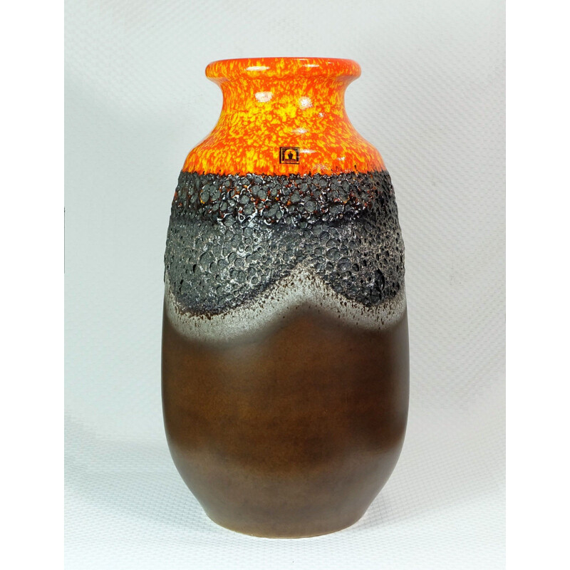 Jasba vase in Fat Lava ceramic - 1960s 