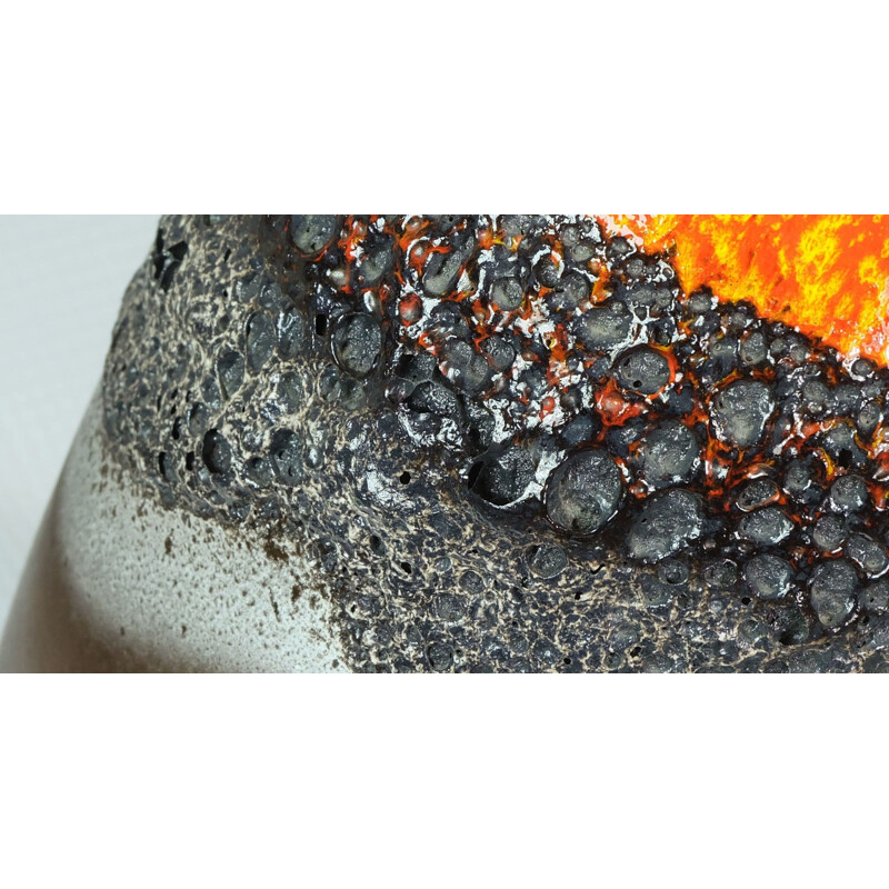 Jasba vase in Fat Lava ceramic - 1960s 