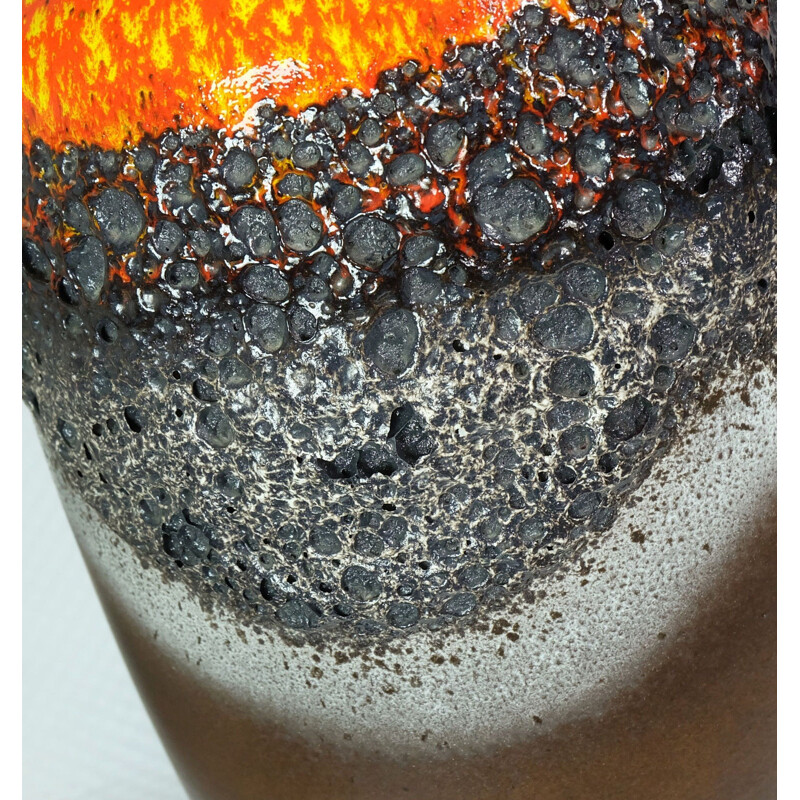 Jasba vase in Fat Lava ceramic - 1960s 