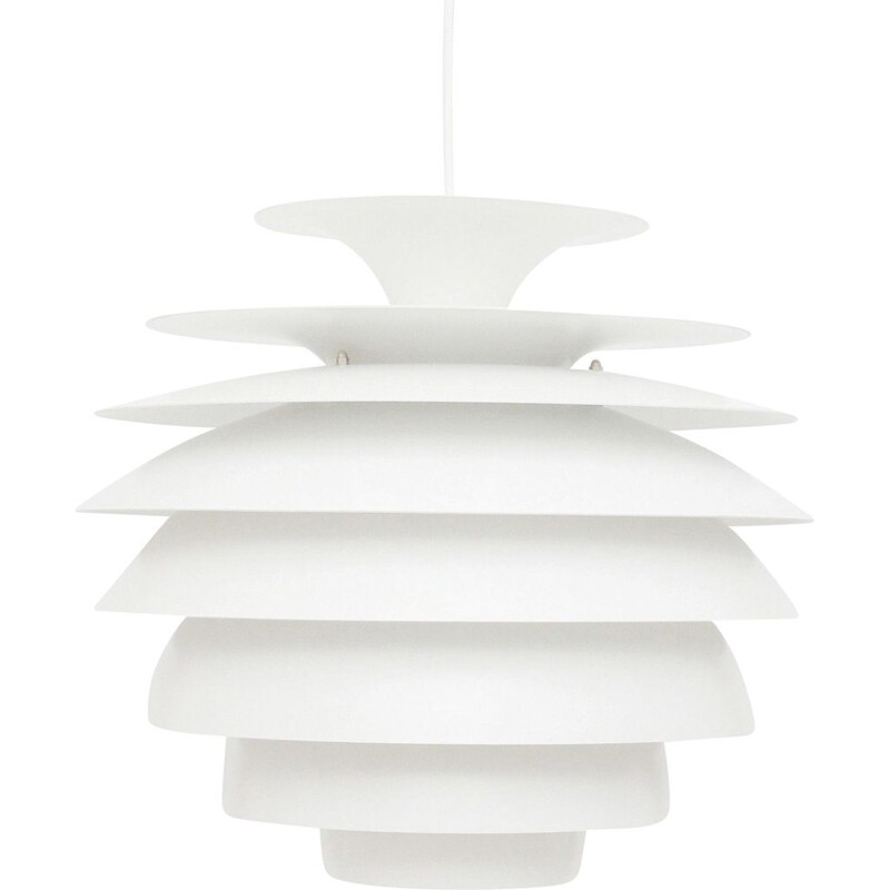 Vintage Barcelona pendant lamp by B. Karlby for Lyfa, Denmark 1970s