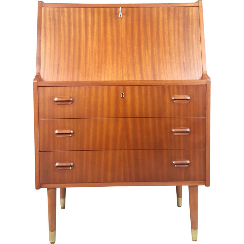 Vintage mahogany secretary, Norway 1950s