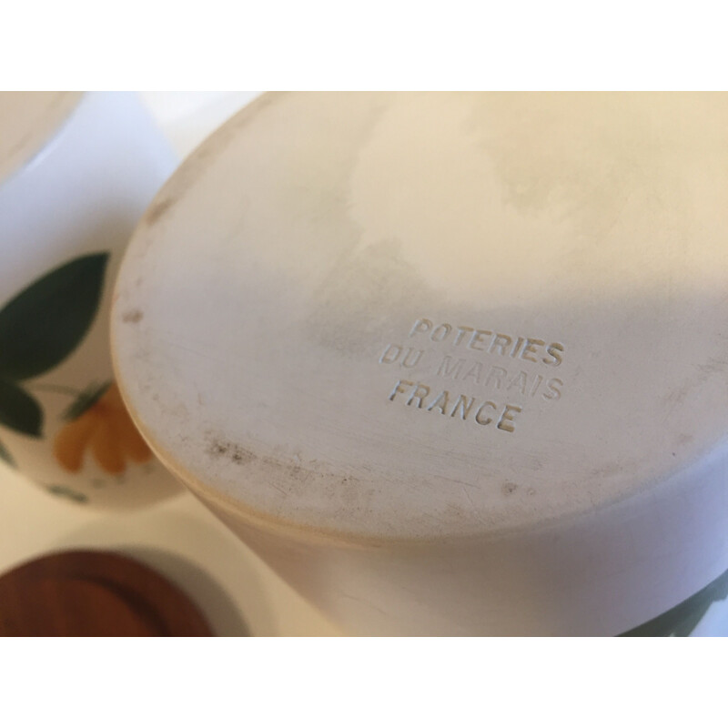 Ensemble de 3 pots vintage en céramique par Grès du Marais