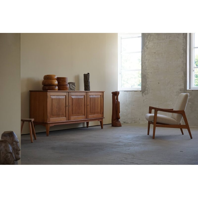 Mid century sideboard in pine by Carl Malmsten for Svensk Fur, Sweden 1950s