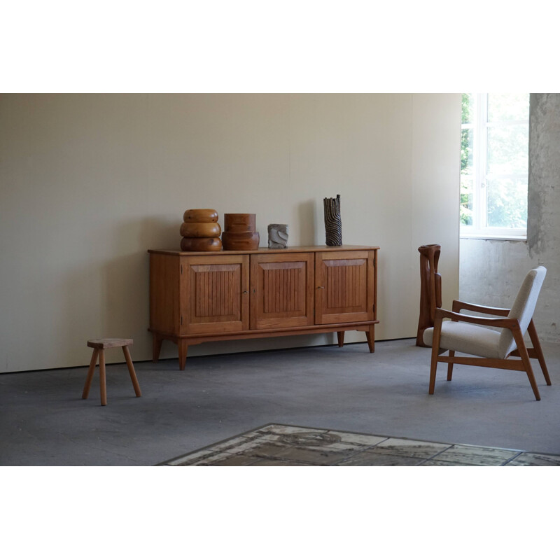 Mid century sideboard in pine by Carl Malmsten for Svensk Fur, Sweden 1950s