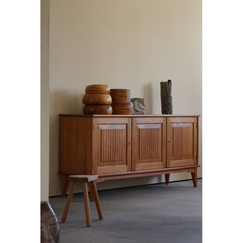 Mid century sideboard in pine by Carl Malmsten for Svensk Fur, Sweden 1950s