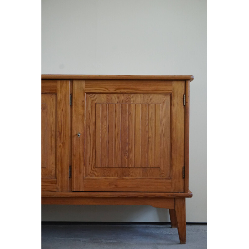 Mid century sideboard in pine by Carl Malmsten for Svensk Fur, Sweden 1950s