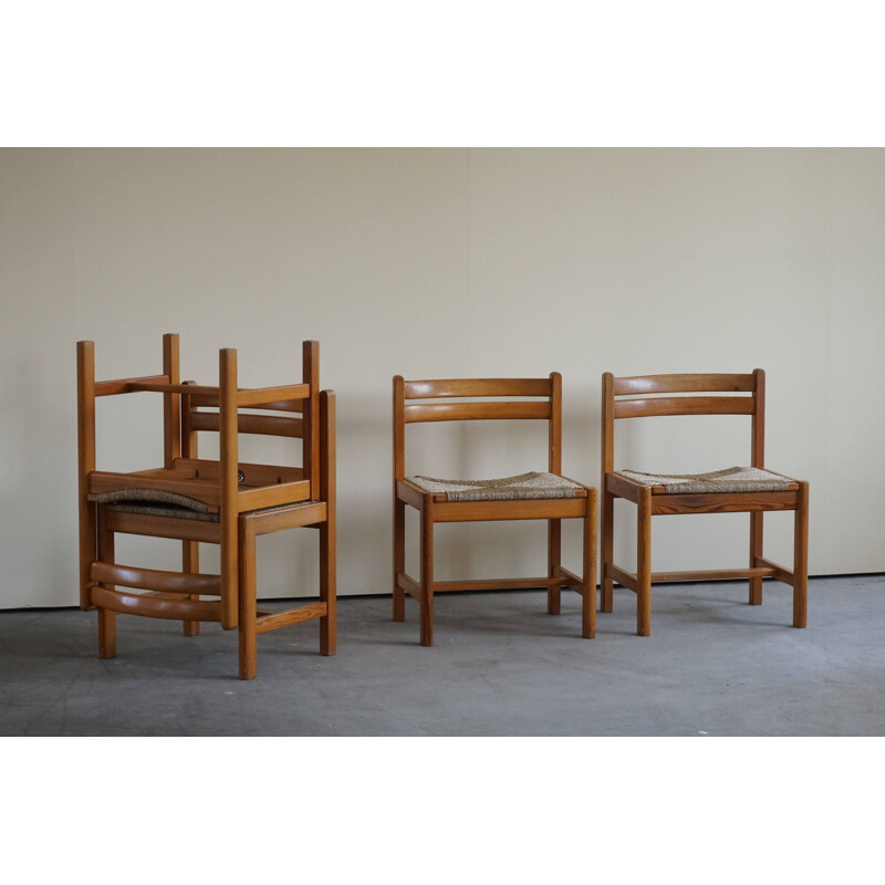 Set of 8 vintage dining chairs by Børge Mogensen for AB Karl Andersson & Söner, 1970s