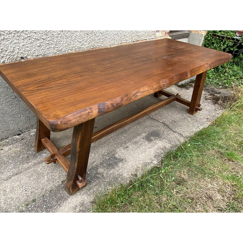 Vintage rustic wooden table, 1950s