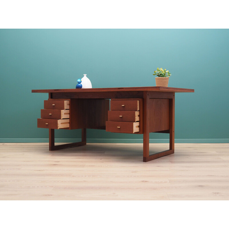 Mid century teak desk, Denmark 1970s