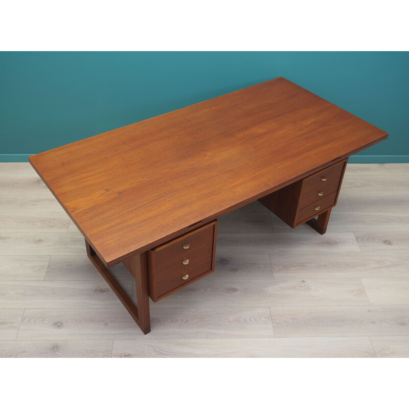 Mid century teak desk, Denmark 1970s