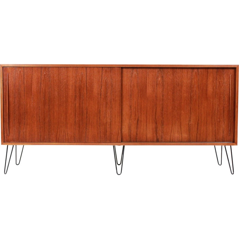  Sliding doors sideboard in teak - 1960s