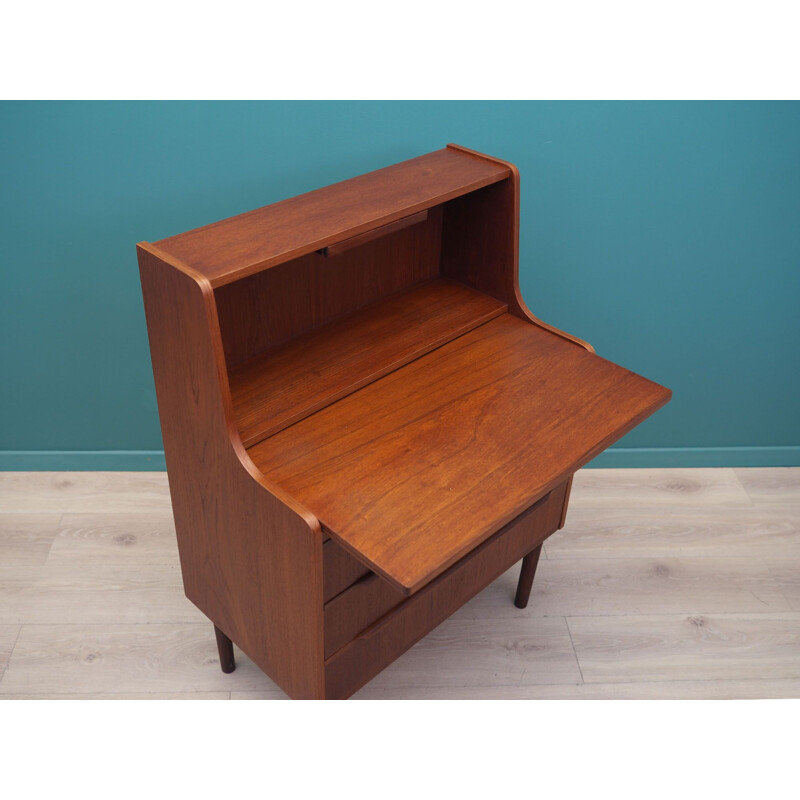 Teak mid century secretary, Denmark 1970s