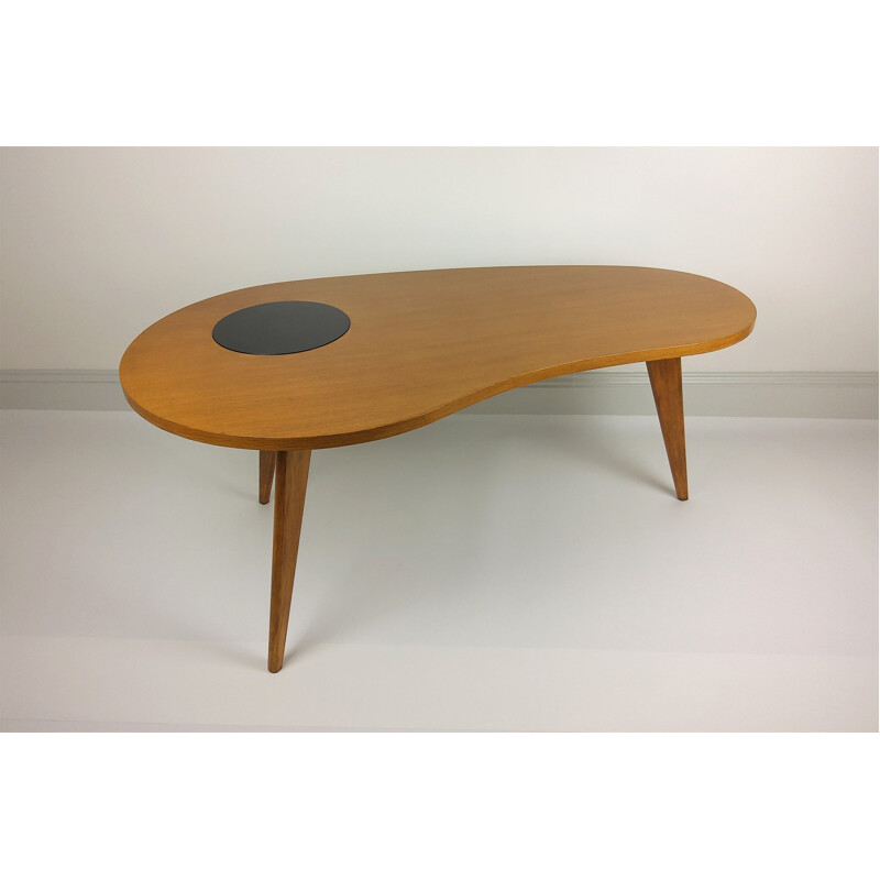 Vintage solid oak coffee table, 1950