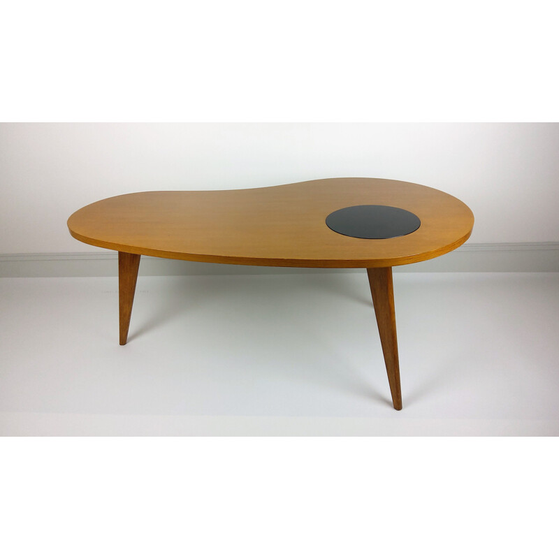 Vintage solid oak coffee table, 1950