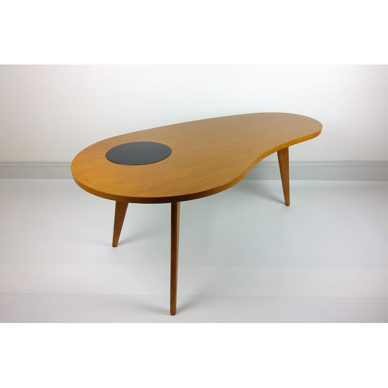 Vintage solid oak coffee table, 1950