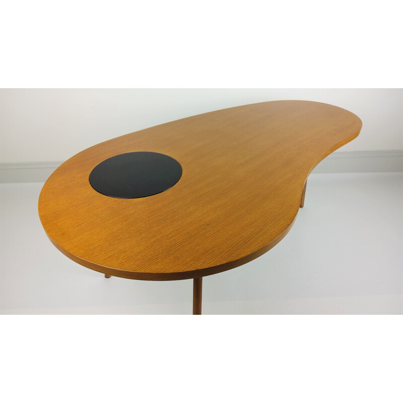 Vintage massief eiken salontafel, 1950