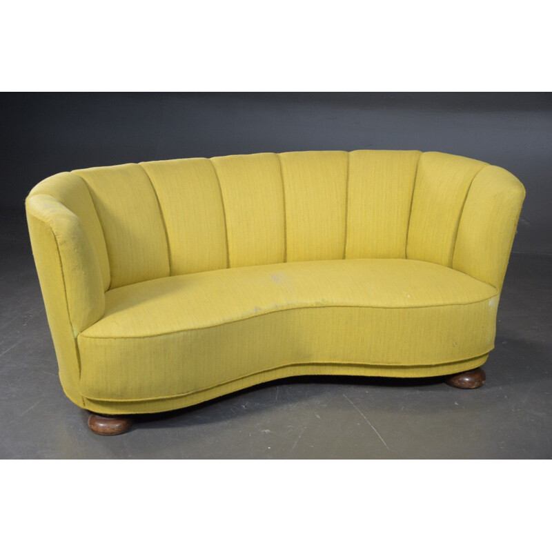 Mid-century danish banana sofa, 1940s