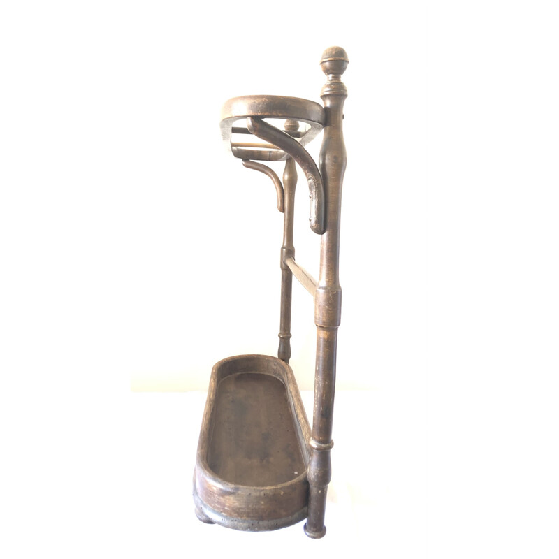 Vintage bentwood umbrella stand by Fischel, 1930s