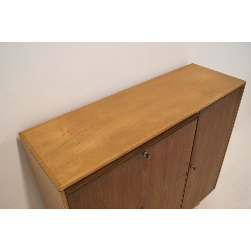 UMS Pastoe "CB01" cabinet in teak and birch, Cees BRAAKMAN - 1950s