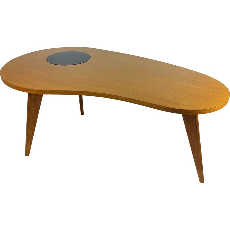 Mesa de café de carvalho maciço Vintage, 1950