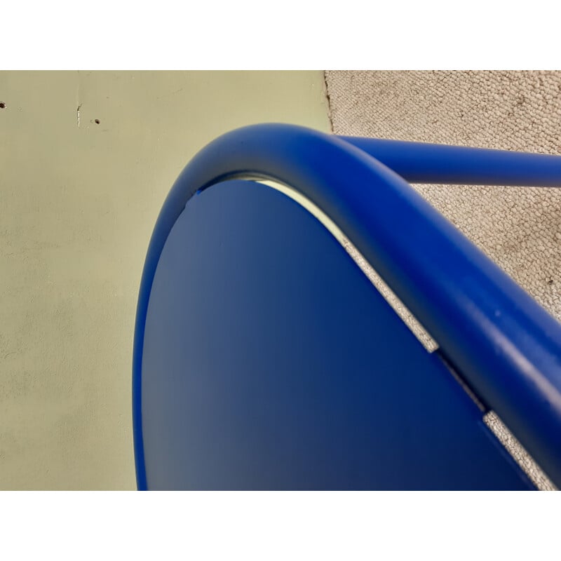 Vintage royal blue chair by Robert Mallet Stevens, 1980s