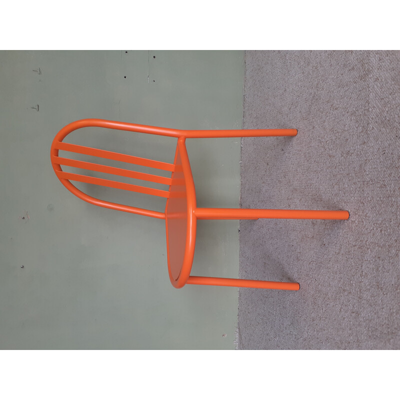 Vintage RMS orange chair by Robert Mallet Stevens, 1980s