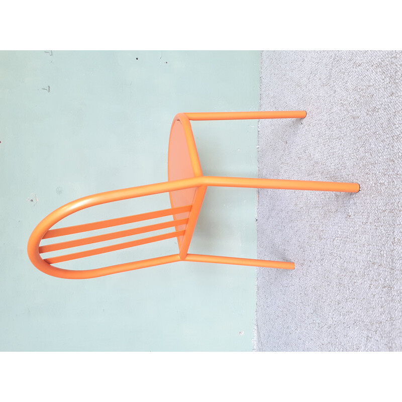 Vintage RMS orange chair by Robert Mallet Stevens, 1980s