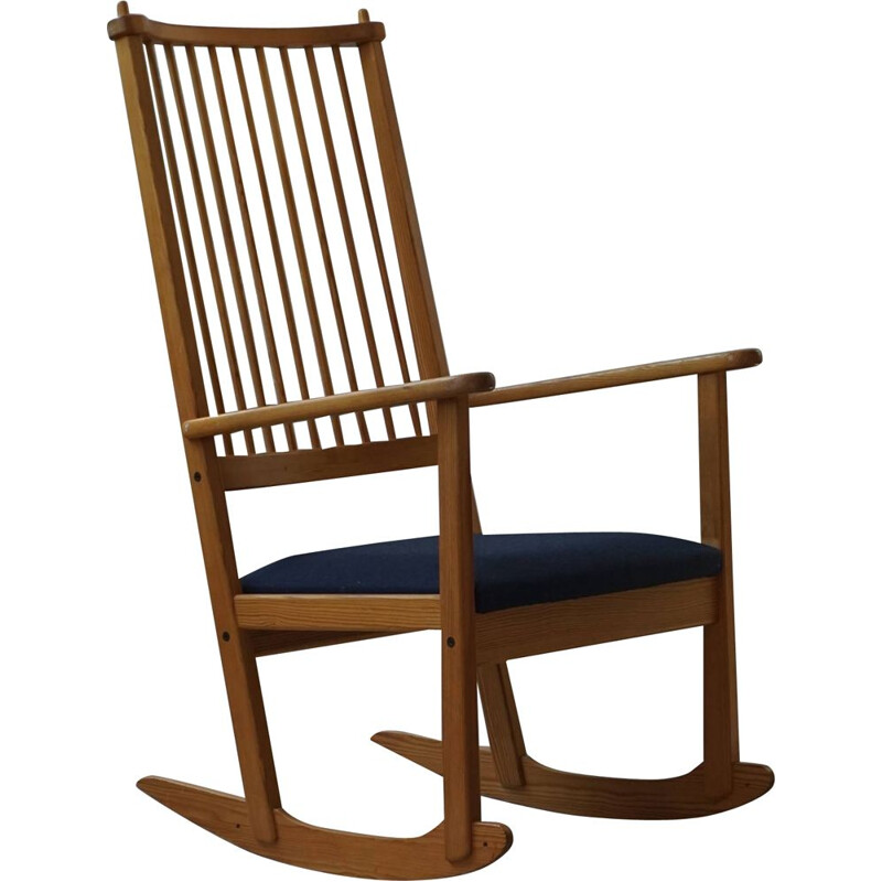 Mid-century rocking chair in pine by Yngve Ekström for Swedese, 1970s