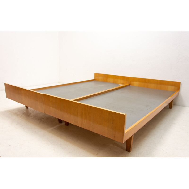 Vintage double bed from Nový Domov, Czechoslovakia 1970s