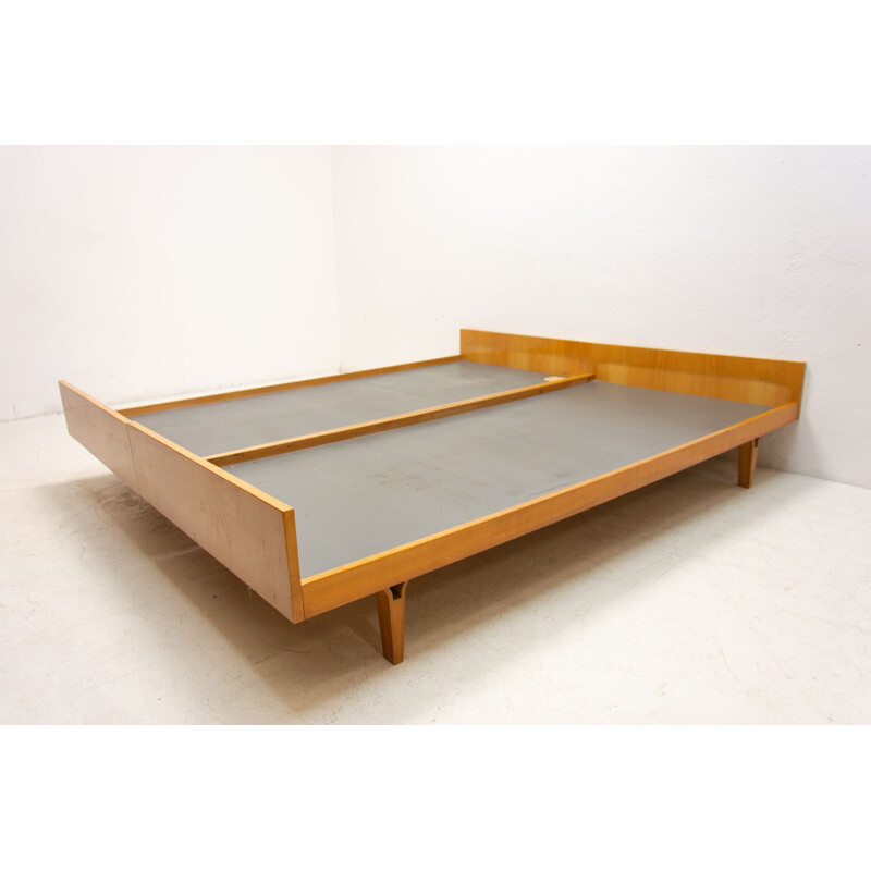 Vintage double bed from Nový Domov, Czechoslovakia 1970s