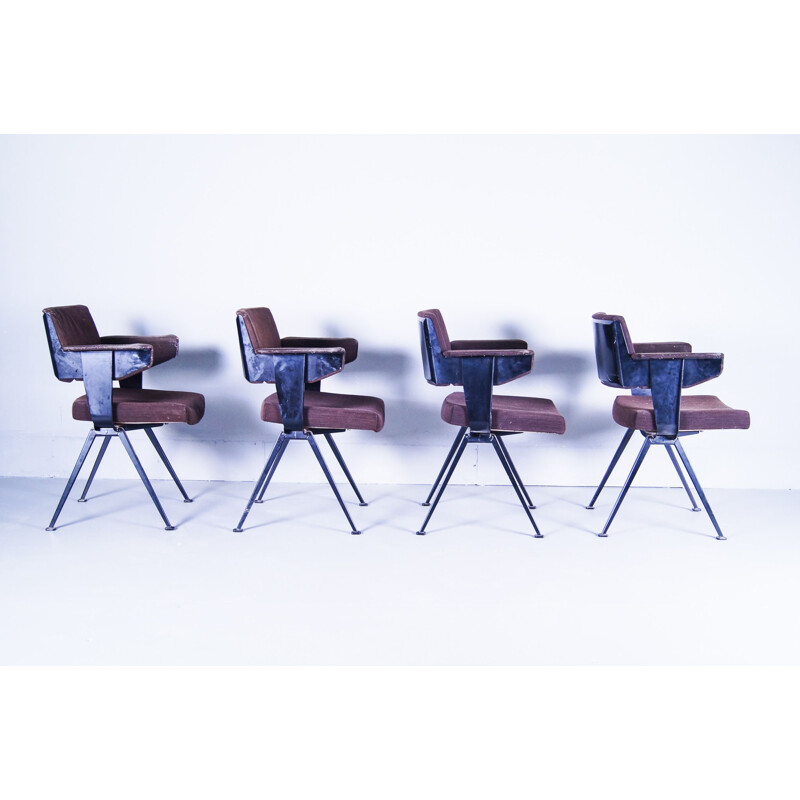 Ensemble de 4 fauteuils vintage de Friso Kramer Resort pour Ahrend de Cirkel