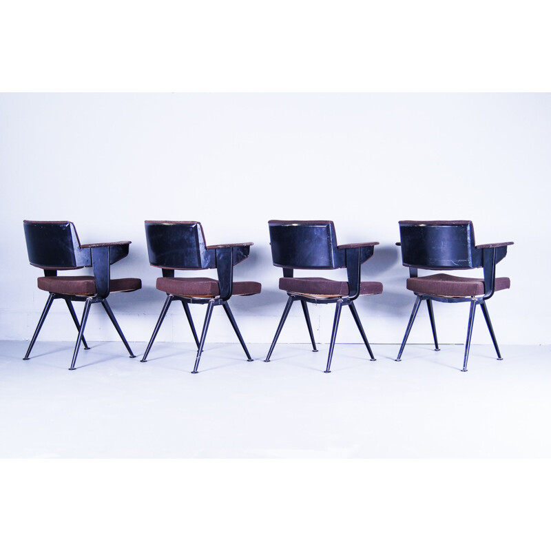 Set of 4 vintage armchairs by Friso Kramer Resort for Ahrend de Cirkel