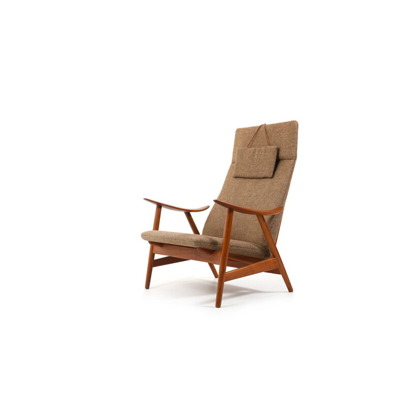 Vintage teakhouten fauteuil van Illum Wikkelsø voor Søren Willadsen Møbelfabrik, 1950