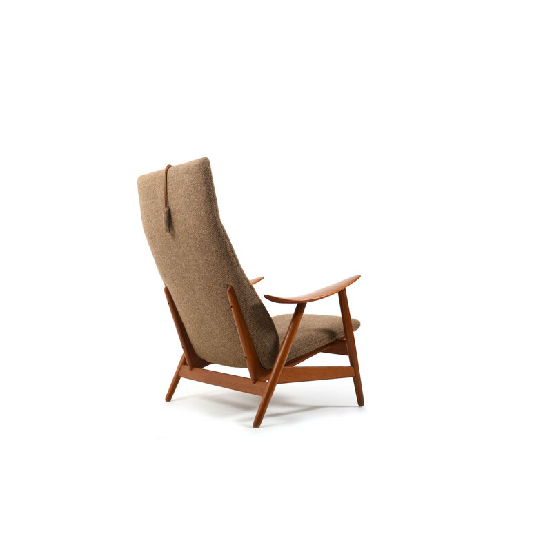 Vintage teakhouten fauteuil van Illum Wikkelsø voor Søren Willadsen Møbelfabrik, 1950